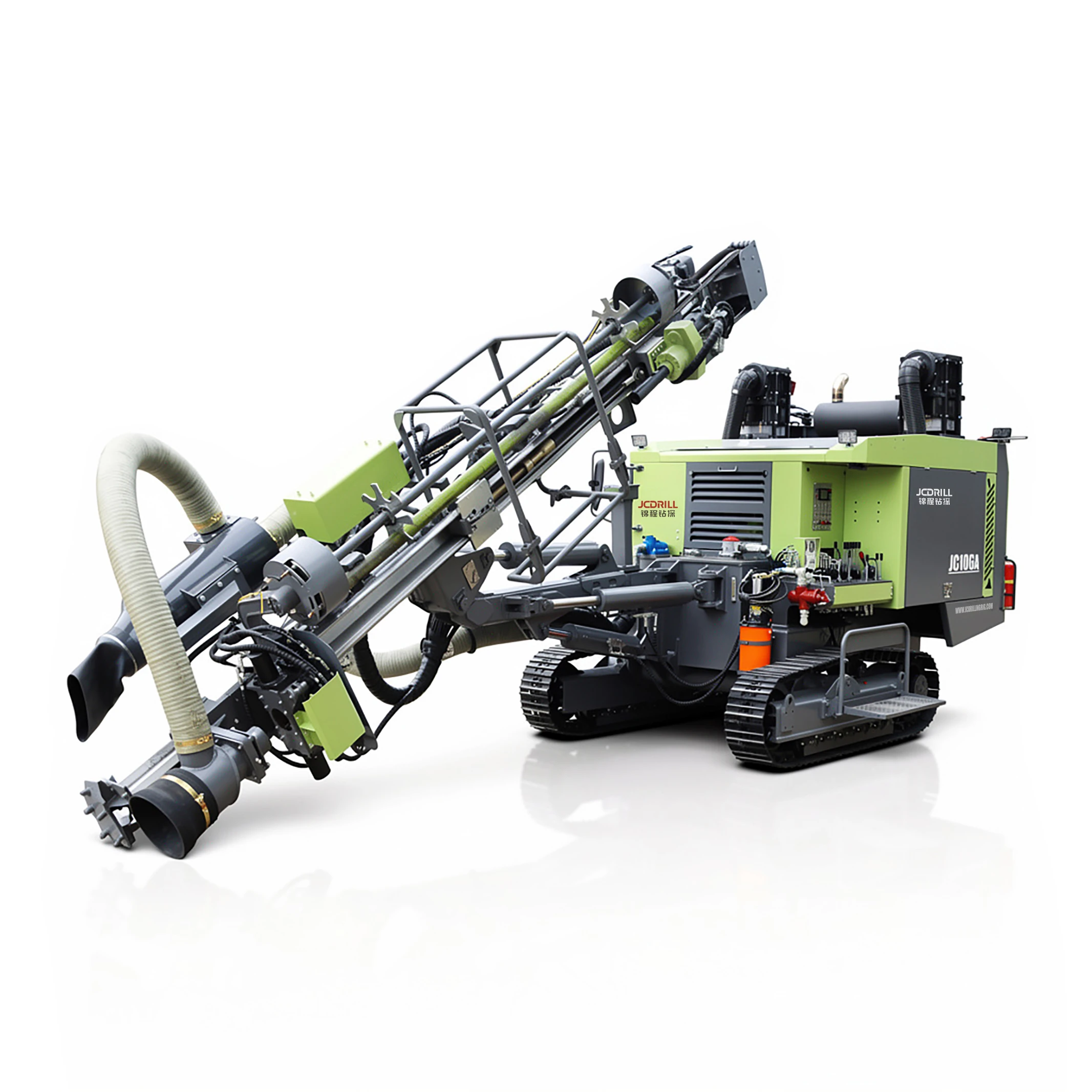 JC106A DTH Rock Blasting Drilling Rig with Air Compressor Integrated