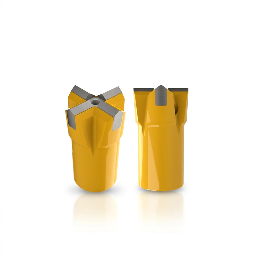 Cross Type Bit Tapered Connection Cross Bit in Quarring Rock Mining Small Hole Drilling Tungsten