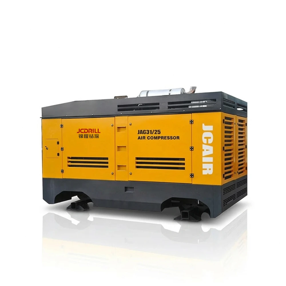 JCDRILL Heavy Duty Drilling and Mining Large Industry Diesel Engine Portable Screw Air Compressor