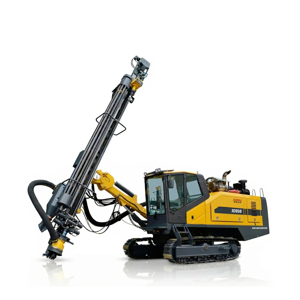 JC950 Full Hydraulic Crawler Mounted DTH Drilling Rig with Cummins Engine for Mining