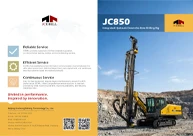 JC850 DTH Integrated Hydraulic Down-the-Hole Drilling Rig for Mining Quarrying Catalog