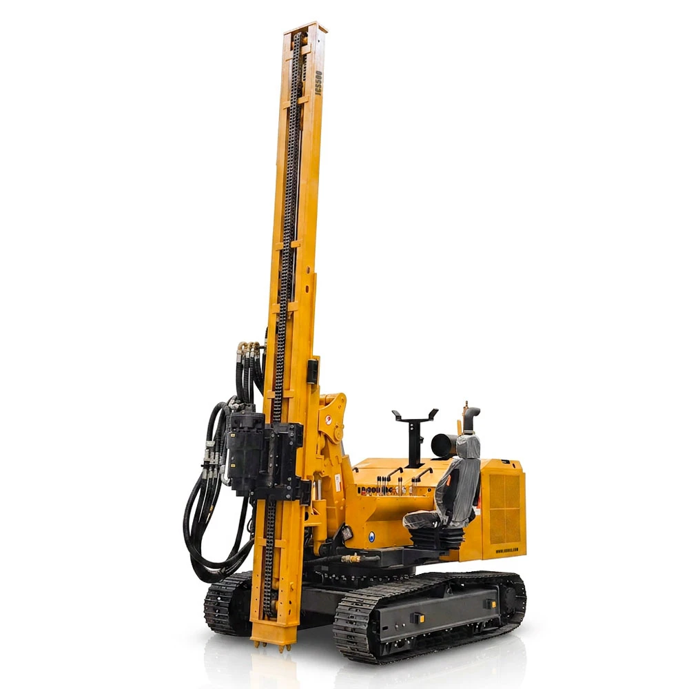 JCS500 Solar Piling Drilling Rig for Photovoltaic Foundation Construction